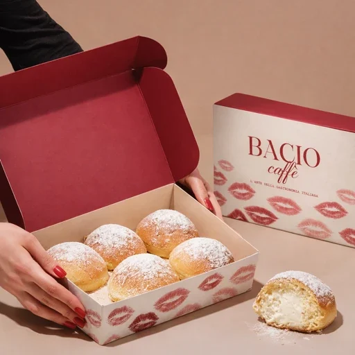 Pâtisseries artisanales italiennes fraîches et gourmandises livrées à domicile par Bacio.